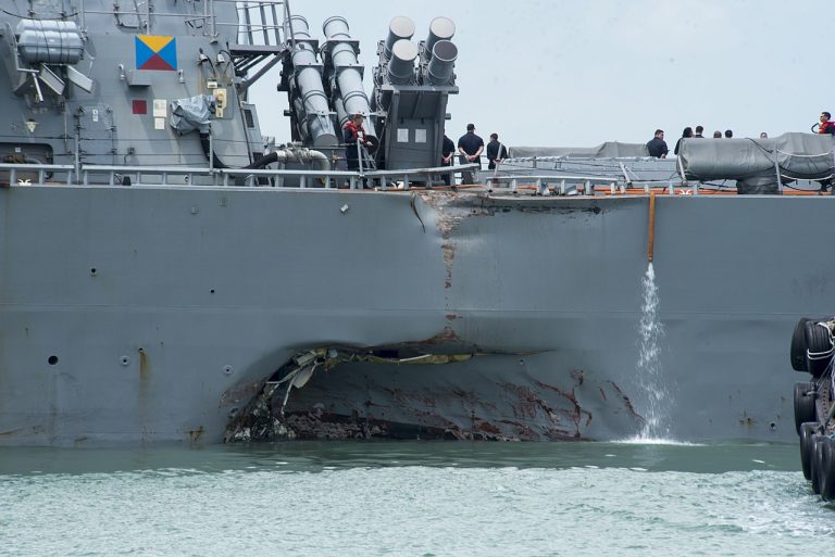 Greek tanker collides off Singapore
