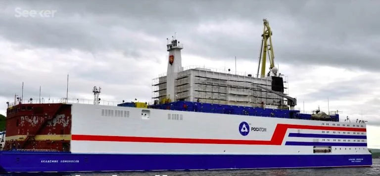 Russia’s floating nuclear plant docks in Pevek
