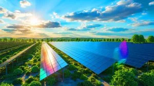 Illustration of a groundbreaking development in solar technology with stabilized perovskite cells. Image generated by AI.