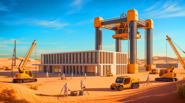 Unreal 3D Printing Milestone: Qatar Just Completed the World’s Largest 3D-Printed Buildings in a Stunning Feat of Engineering Illustration of Qatar's ambitious 3D Printed Schools Project, showcasing the world's largest 3D-printed educational buildings, generated by artificial intelligence.