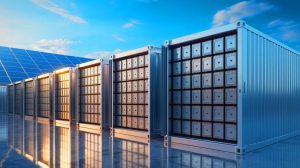Illustration of B2U battery storage unit in San Antonio, Texas.
