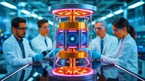 Illustration of a quantum battery device developed by RMIT University researchers, generated by artificial intelligence.