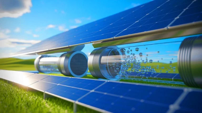 Illustration of a novel solar-to-hydrogen conversion method using precursor seed layer engineering, generated by artificial intelligence.