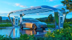 “This Battery Leaves Everything Else in the Dust”: New Tech Delivers 12-Minute Charging and 310,000-Mile Lifespan, Catapulting Electric Cars Into a New Era Illustration of a revolutionary battery charging station for electric cars, highlighting cutting-edge renewable energy technology, generated by artificial intelligence.