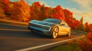 Illustration of Stanford University researchers' groundbreaking study on dynamic driving extending electric car battery lifespan, generated by artificial intelligence.