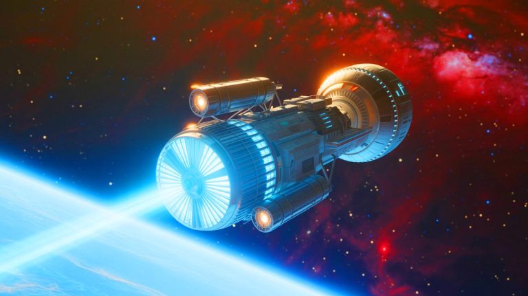 NASA Nuclear Breakthrough: Fuel More Potent Than Plutonium Promises New Space Era While Igniting Fears of Global Power Struggle Illustration of NASA's innovative use of americium-241 in nuclear fuel technology for space exploration.