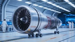 Illustration of Astro Mechanica's innovative supersonic engine design funded by United Airlines Ventures.
