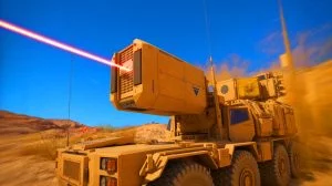 Illustration of Northrop Grumman's Phantom laser being integrated into U.S. military operations.