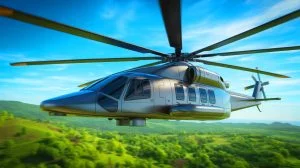 Illustration of China's New Helicopter Resembling the Sikorsky S-97 Raider.