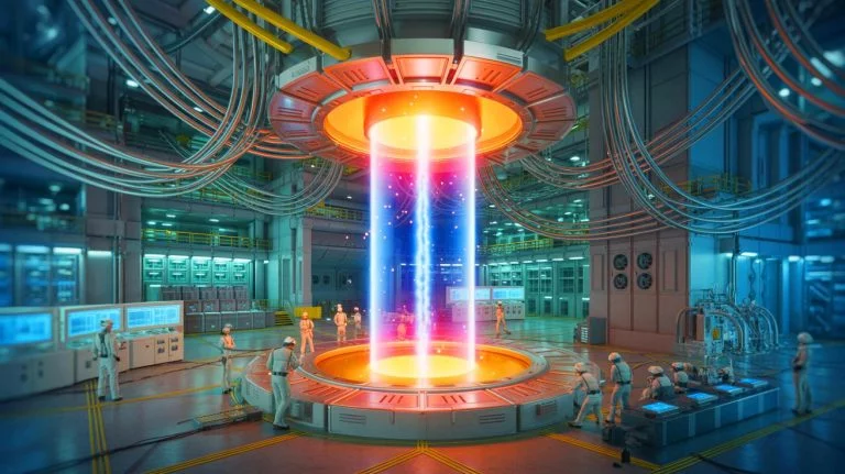 Fusion Scientists Shock World After Building Magnet Capable of Lifting Warship, Paving Way for Final ITER Assembly and Energy Revolution Illustration of the ITER project's central solenoid magnet capable of levitating an aircraft carrier.
