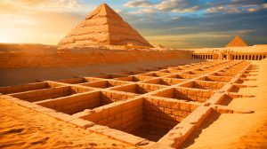 “Water Lifted Stones To Sky”: Pyramid Of Djoser Discovery Reveals Hidden Hydraulic Power That Challenges Everything We Knew About Egypt Illustration of the advanced water management system used in the construction of Egypt's Pyramid of Djoser.