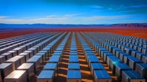 Illustration of Oracle's massive AI-focused data center project in West Texas.