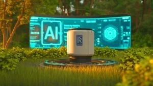 Illustration of Rolls-Royce's small modular reactor concept for powering artificial intelligence.