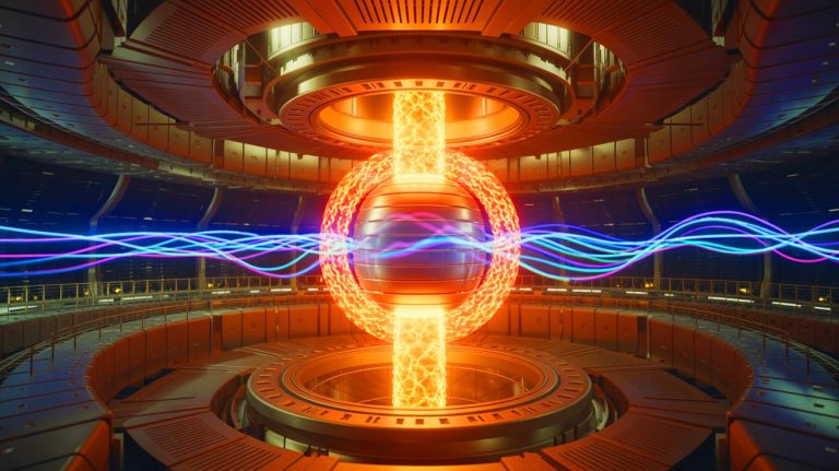 “Magnet Lifts Giants With Invisible Force”: ITER Breakthrough Sparks Global Race Toward Fusion Power And A Future Free From Fossil Fuels Illustration of the central solenoid magnet powerful enough to levitate an aircraft carrier, a key component in the ITER fusion reactor.