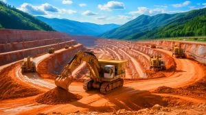 Illustration of the newly discovered gold deposit in China's Hunan province.