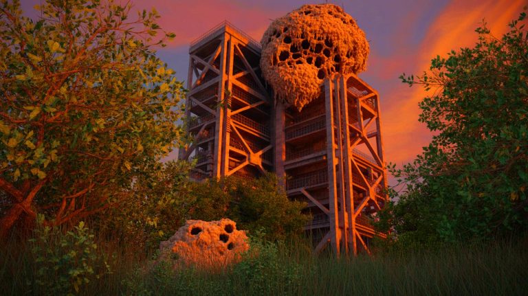 Radioactive Wasps Invade US Nuclear Site: “A Threat to National Safety” as Experts Warn of Unseen Danger Impacting Millions Illustration of a radioactive wasp nest discovered at the Savannah River Site in South Carolina.