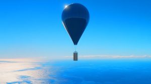 Illustration of a high-altitude balloon being monitored by the U.S. military over Hawaii.