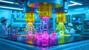 “Unbelievable Chaos Transforms Our Destiny”: US Scientists Ignite Global Fury with Revolutionary Plastic Breakthrough Illustration of innovative electron beam technology recycling polytetrafluoroethylene (PTFE).