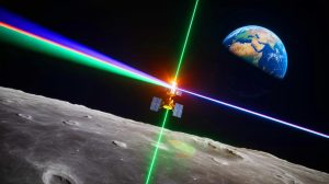 China Stuns the World After “White Fire Pierced Lunar Stone” With Precision Laser Fired in Daylight to Achieve Historic Deep-Space Targeting Milestone Illustration of China's laser targeting a Moon-orbiting satellite during daylight.