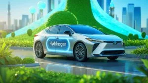 Illustration of Toyota's innovative approach to hydrogen and alternative engine technologies.