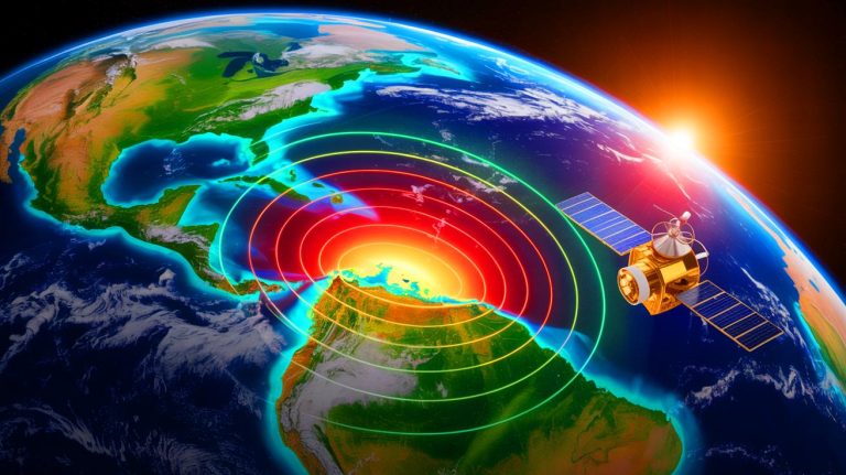 “NASA Sounds The Alarm”: Scientists Confront Planetary Anomaly Expanding Worldwide And Trace Mysterious Force Rising From Deep Beneath Earth Illustration of the South Atlantic Anomaly impacting Earth's magnetic field and space technology.