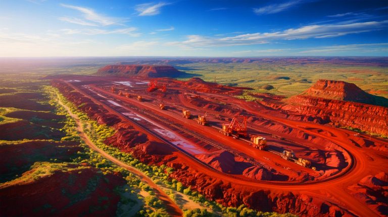 Geologists’ $6 Trillion Iron Find Sparks Explosive US-China Trade Clash and Raises Stakes for Global Economic Dominance Illustration of the discovery of the world's largest iron ore deposit in Western Australia's Pilbara region.