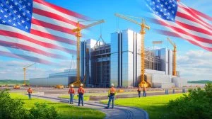Illustration of a new uranium enrichment facility being developed on federal land in Kentucky.