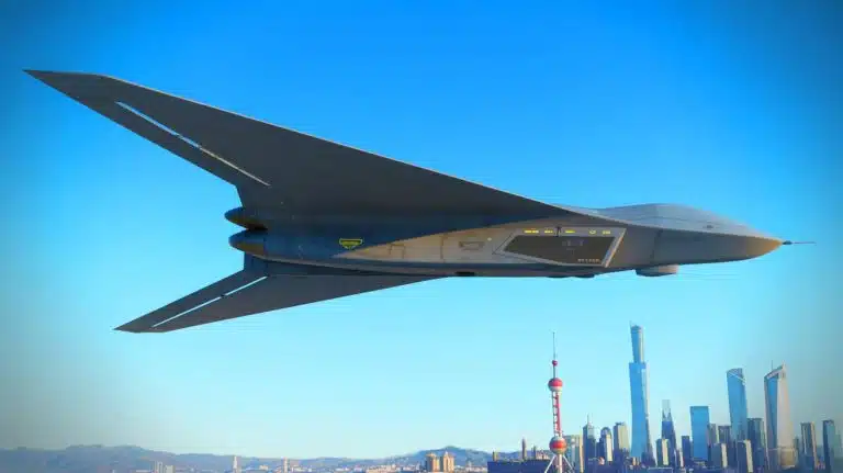 “China Unveils Stealth Fighter Drone Army”: Beijing Parades Supersonic Unmanned Combat Jet While Military Analysts Fear J-10 Sized Robot Changes Air Warfare Illustration of China's new unmanned stealth fighter drone, the Unmanned Air Superiority Fighter, showcased during a military parade.