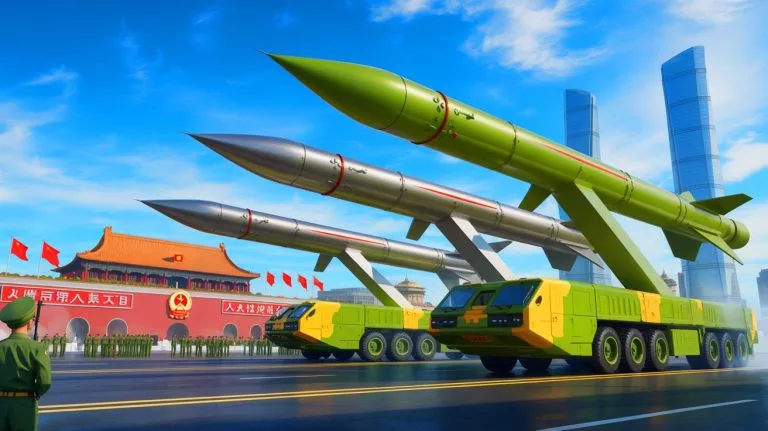 “These Missiles Skip Across The Atmosphere Like Stones”: China Unveils Advanced Hypersonic Weapons That Evade All Current Defense Systems At Victory Parade Illustration of China's advanced hypersonic missile technology showcased at the Victory Day parade.