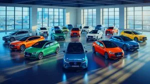 Illustration of European automakers urging the European Commission to integrate hybrid vehicles into decarbonization strategies.