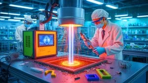 Illustration of flash Joule heating process for recovering rare earth elements from discarded magnets.