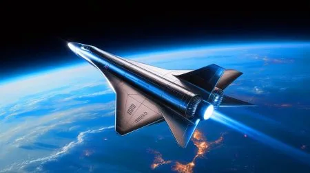 Illustration of France's strategic challenges in advancing military spaceplane technology.