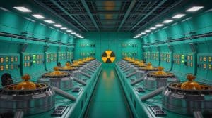 Illustration of the complex process and challenges involved in nuclear weapon development.