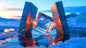 “Ice Can Power Your Phone”: Scientists Discover Frozen Water Generates Electricity When Bent, Opening Revolutionary Energy Applications Illustration of ice generating electricity through mechanical deformation.