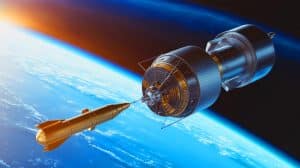 “Putin Plans Nuclear Weapons In Space”: Secret Russian Satellite Carries Dummy Warhead While Pentagon Watches Cosmos 2553 Forever Illustration of a Russian spacecraft in orbit potentially equipped with a dummy warhead.