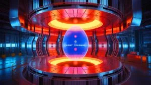 Illustration of the Experimental Advanced Superconducting Tokamak achieving a record-breaking plasma operation.