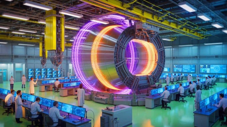 “Atoms Exploded Into Universe”: Big Bang Detector Recreates Creation Moment While Scientists Panic Over Dangerous Quark Plasma That Could Destroy Reality Illustration of the sPHENIX detector at Brookhaven National Laboratory capturing particle collisions to study the early universe.