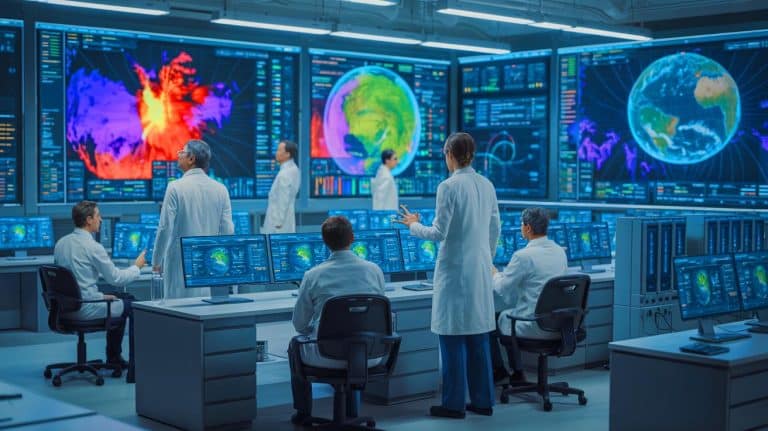 “Scientists in Total Panic as Climate Models Face Death”: Government Cuts $175 Billion Funding While Earth’s Digital Twin Project Collapses Illustration of Advanced Earth System Models and Their Role in Predicting Climate Dynamics.