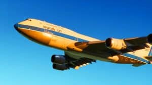 Illustration of the E-4C "Doomsday Plane," a Boeing 747-8 designed for U.S. Air Force nuclear command operations.