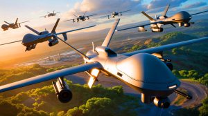 Illustration of the urgent need for the United States to accelerate the production of low-cost, long-range drones.