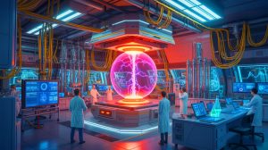 Illustration of the THOR window system achieving fusion ignition at the National Ignition Facility.