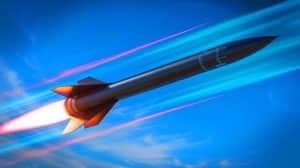Illustration of the U.S. Air Force's "Angry Tortoise" hypersonic missile project.