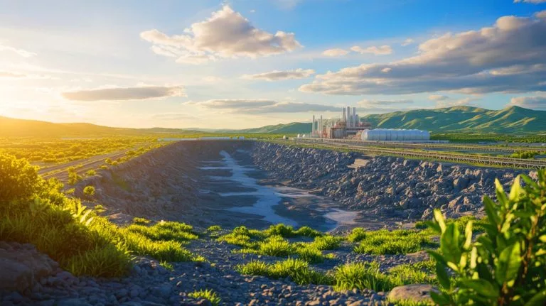 Illustration of the challenges and limitations of geological carbon storage in combating climate change.