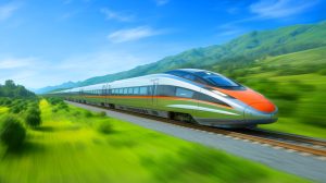 “China Cuts Train Drag by 22%”: Scientists Optimize 248 MPH Trains With 49-Foot Streamlined Nose That Saves 30% Energy Tomorrow Illustration of a high-speed train in Shandong province, China.