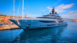 “Yacht Burns Diesel for 3 Years”: Eclipse Superyacht Runs Generators Non-Stop in Turkey While That $600 Million Vessel Sits Empty Illustration of the superyacht Eclipse docked in a Turkish port, highlighting its luxurious features and environmental impact.