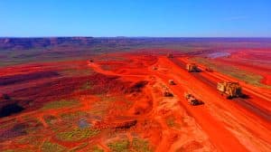 Illustration of the world's largest iron ore deposit discovery in Western Australia's Pilbara region.