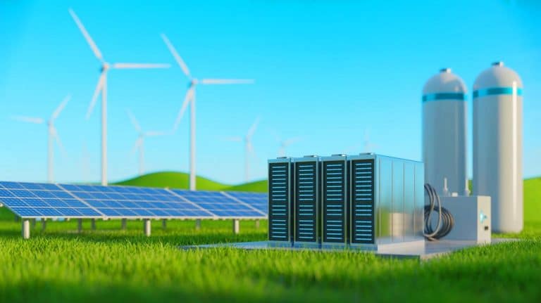 “I’ve Never Seen Power Behave Like This”: A Swiss Startup Just Linked Batteries and Hydrogen to Stabilize Europe’s Fragile Grid (and it’s actually working) Illustration of a Swiss startup combining battery storage and hydrogen technology to stabilize European power grids.