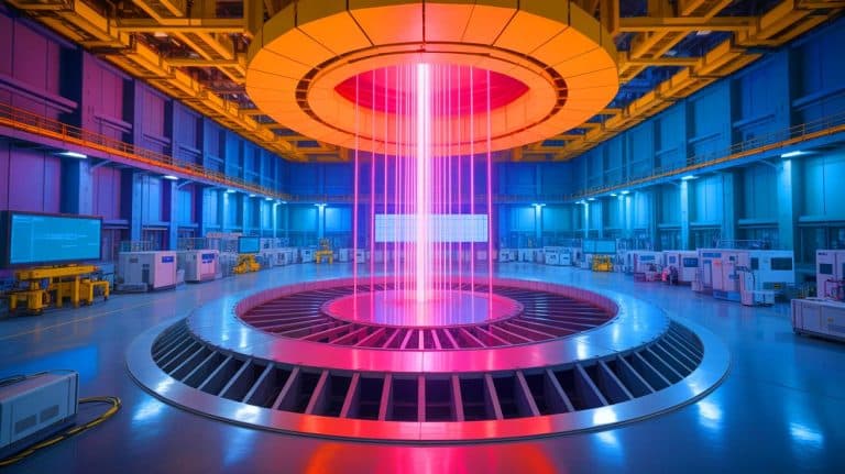 Illustration of China's Laser Fusion Center in Mianyang.