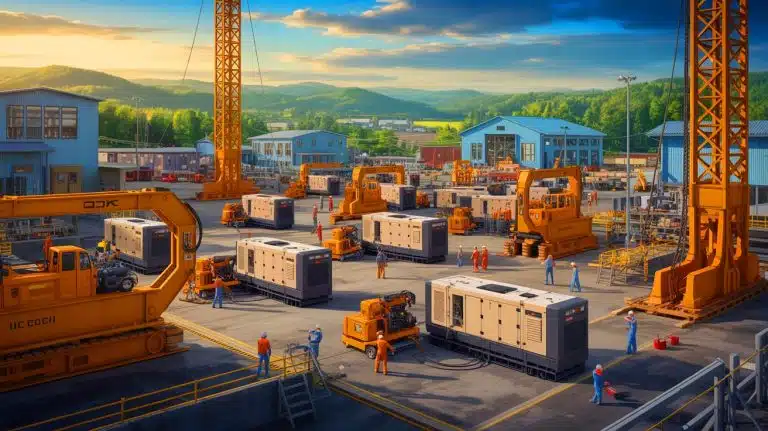 Illustration of Radiant Nuclear's planned factory for portable nuclear generators at the historic Oak Ridge site.