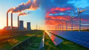 Illustration of the dominance of fossil fuels in the global energy mix beyond 2050.